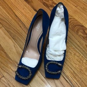 Gucci leather suede heels